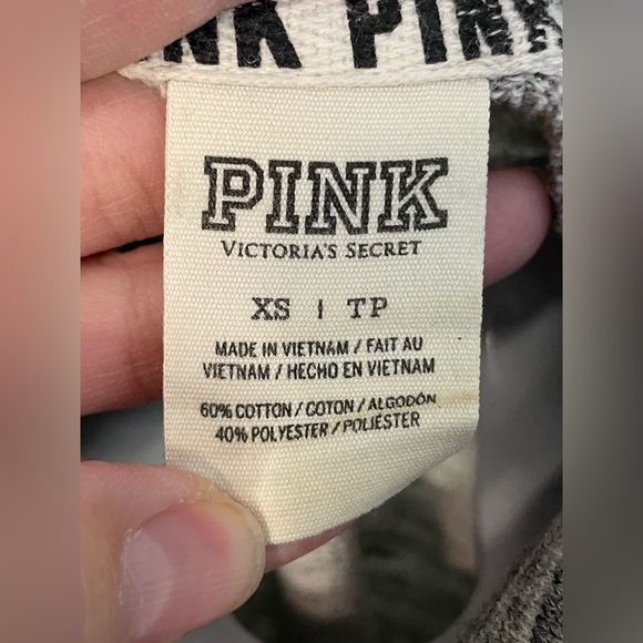 PINK Victoria's Secret Women's‎ Gray Sweater leopard XS - Picture 5 of 9